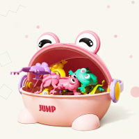 FroggyPlay – Actief & Gezellig – Kikker Bouncespel Roze | Educatief Speelgoed