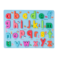 SmartBoard – Kleurrijk & Educatief – Montessori Cijfer & Letter Leerpuzzel Kleine letters | Educatief Speelgoed