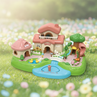 Magnetic Princess Castle – Creatief & Magisch – Magnetisch Poppenhuis Speelset Dorp   Roze | Educatief Speelgoed