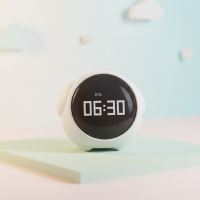 Cute Expression Alarm Clock – Schattig & Praktisch – Kinder Wekker Wit | Educatief Speelgoed