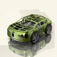 SkyDrive – Innovatief & Spectaculair – 2 in 1 RC Vliegende Auto & Drone met LED Licht Groen | Educatief Speelgoed