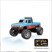 Pocket Speed RC – Snel & Wendbaar – Mini Race Truck Blauw Oranje | Educatief Speelgoed