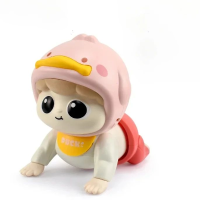 HappySteps – Muziek & Beweging – Kruipende Baby Pop Roze | Educatief Speelgoed