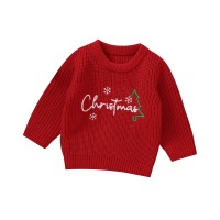 JoyKnit – Knus & Warm   Kersttrui met tekst Rood (Christmas) / 74 (6–9 maanden) | Educatief Speelgoed