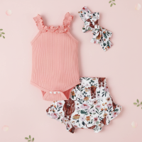 Baby Girl Summer Outfit – Schattig & Luchtig – Baby Kleding Set Roze / 100 (12–18 maanden) | Educatief Speelgoed