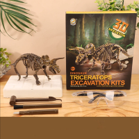 DinoDig – Spannend en leerzaam – Fossielenopgravingsset Triceratops | Educatief Speelgoed