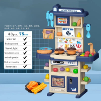 Little Chef   Kookpret in Miniatuur   Keuken Speel Set Blauw | Educatief Speelgoed