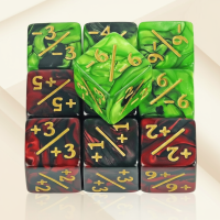 RollSmart – Speels & Leerrijk – D6 Dobbelstenen voor Kaartspellen Rood Groen | Educatief Speelgoed