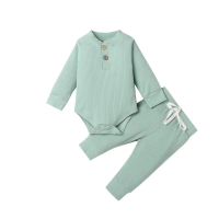 Mini Fashion™ – Comfortabel Baby Kledingset Lichtgroen / 90 (12–18 maanden) | Educatief Speelgoed