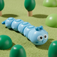 Wind Up Caterpillar – Speels & Bewegend – Kruip Speelgoed Blauw | Educatief Speelgoed
