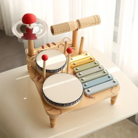 TinyBeats – Speels & Muzikaal – Houten Drumstel | Educatief Speelgoed