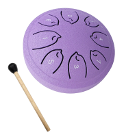 TinyHarmony – Compact & Muzikaal – 8 Noten Tongue Drum Paars | Educatief Speelgoed