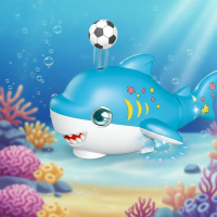 BubbleShark – Speels & Interactief – Blaasbal Haai Blauw | Educatief Speelgoed
