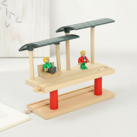 Woods – Stijlvol & Educatief – Houten Openbaar Vervoer Speelset Dubbeldeks | Educatief Speelgoed