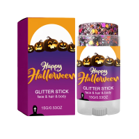 GlitterPop – Sprankelend & Feestelijk – Halloween Glitter Stick voor Gezicht, Haar en Lichaam Paars | Educatief Speelgoed