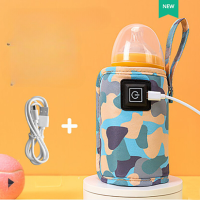Nurtura – Warm & Onderweg – Draagbare Babyflessenwarmer Camo   Blauw | Educatief Speelgoed