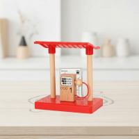 Woods – Stijlvol & Educatief – Houten Openbaar Vervoer Speelset Assemblagestation | Educatief Speelgoed