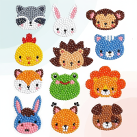 GemArt – Schattig & Glanzend – Diamant Painting Stickers Dieren A | Educatief Speelgoed