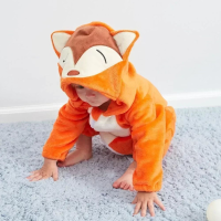 Mini Fashion™ – Dieren Dromenland – Kinder Dieren Onesie Vos / 110 (24 30 maanden) | Educatief Speelgoed