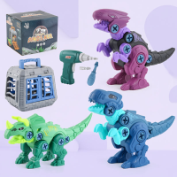 JurassicDrill – Cool & Speels – Dino DIY Set Paars/Blauw | Educatief Speelgoed