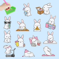 GemArt – Schattig & Glanzend – Diamant Painting Stickers Bunny B | Educatief Speelgoed