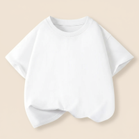 SimpleWear – Casual & Zacht – Relax Fit T shirt met Ronde Hals Wit / 130 (7–8 jaar) | Educatief Speelgoed