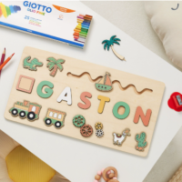 Woods™   Geef een blijvende herinnering!   Gepersonaliseerde puzzel Zeilboot | Educatief Speelgoed