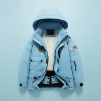 GlacierFit – Ademend & Beschermend Waterdicht – Ski pak met Fleecevoering Blauwe jas / 110 (5–6 jaar) | Educatief Speelgoed