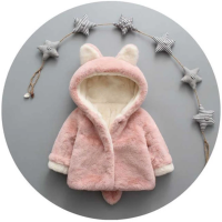 CozyPrincess – Warm & Zacht – Pluche Meisjesjas met Capuchon Roze / 110 (3–4 jaar) | Educatief Speelgoed
