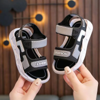Summer Soft Sole – Comfort & Antislip – Kinder Sandalen Grijs zwart / 35 (8–9 jaar 20.5 Cm) | Educatief Speelgoed
