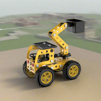 MetalBuild – Stoer & Educatief – Constructie Voertuig Set Technisch voertuig   115 stuks | Educatief Speelgoed