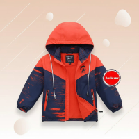 Reversible Kids Jacket – Waterdicht & Winddicht – Lichtgewicht Jas Marineblauw   Oranje / 170 (13–14 jaar) | Educatief Speelgoed
