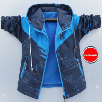 Reversible Kids Jacket – Waterdicht & Winddicht – Lichtgewicht Jas Marineblauw   Lichtblauw / 170 (13–14 jaar) | Educatief Speelgoed