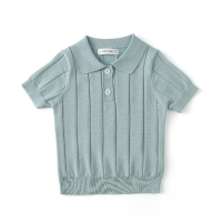 MiniLuxe – Elegant & Comfortabel – Polo Shirt met Gebreide Stof Groen / 100 (3–4 jaar) | Educatief Speelgoed