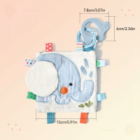 BabyBloom – Speels & Ontwikkelend – Sensorisch Babyspeelgoed Olifant   Baby Voelboekje | Educatief Speelgoed