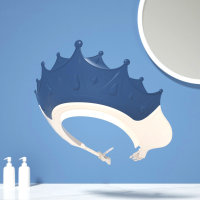 Shampoo Crown Cap™   Nooit meer tranen in bad   Badmuts Blauw | Educatief Speelgoed