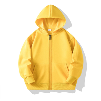 CoolKids – Stoer & Warm – Hoodie met rits Geel / 120 (5 6 jaar) | Educatief Speelgoed