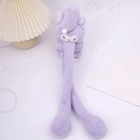 CozyEars – Zacht & Winddicht – Plush Oorwarmers met Beweegbare Oren Paars | Educatief Speelgoed
