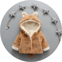 CozyPrincess – Warm & Zacht – Pluche Meisjesjas met Capuchon Bruin / 110 (3–4 jaar) | Educatief Speelgoed