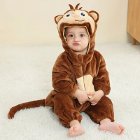 Mini Fashion™ – Dieren Dromenland – Kinder Dieren Onesie Aap / 120 (30 36 maanden) | Educatief Speelgoed