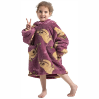 HappySnug – Schattig en comfortabel – Kinderdeken met capuchon One Size (1 3 jaar) / Luie luiaard | Educatief Speelgoed
