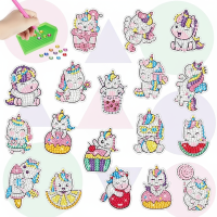 GemArt – Schattig & Glanzend – Diamant Painting Stickers Eenhoorn A | Educatief Speelgoed
