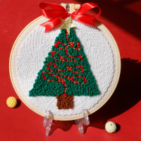 SoftLoop – Zacht & Creatief – DIY Punch Needle Thuisdecor Set Kerstboom | Educatief Speelgoed