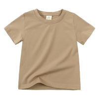 ComfyWear – Praktisch & Casual – Korte Mouwen T Shirt Kaki / Zand / 90 (12–24 maanden) | Educatief Speelgoed