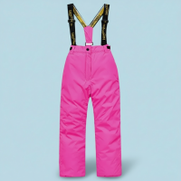 GlacierFit – Ademend & Beschermend Waterdicht – Ski pak met Fleecevoering Donkerroze broek / 130 (9–10 jaar) | Educatief Speelgoed