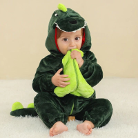 Mini Fashion™ – Dieren Dromenland – Kinder Dieren Onesie Groene draak / 100 (18 24 maanden) | Educatief Speelgoed