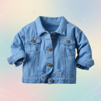 Candy Color Spijkerjas – Lichtgewicht Denim Jacket voor Kinderen Blauw / 110 (3–4 jaar) | Educatief Speelgoed