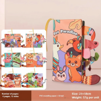 SoftTails – Kleurrijk & Sensorisch – Baby staartboekje Dierenparadijs | Educatief Speelgoed