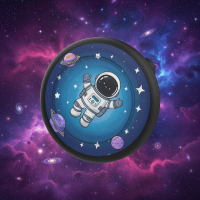 HiddenDot – Slim & Veilig – Broche AirTag hoesje Astronaut | Educatief Speelgoed