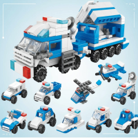 BlockCraft – Educatief & Leuk – ConstructieSet Politieauto | Educatief Speelgoed